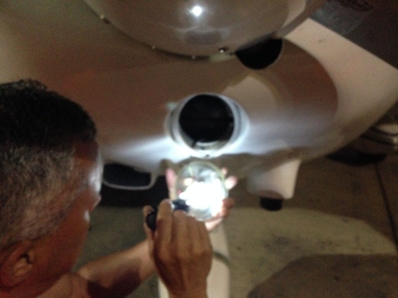 Getting our landing light fixed